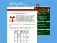 Tablet Screenshot of christmasbingocards.com